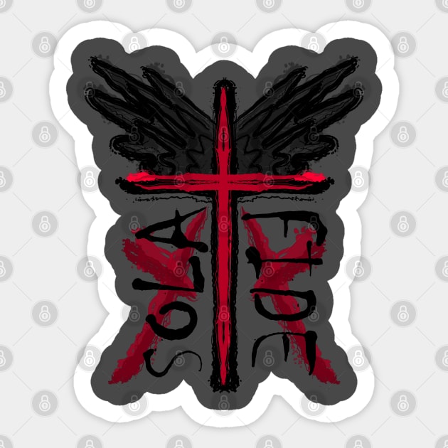 Cross wings Sticker by 77Fold